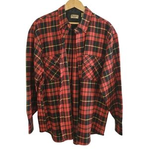 Vintage Northwest Blue Red and Black Plaid Flannel. XL.  0118